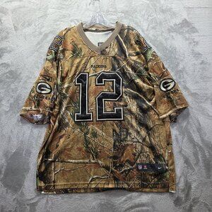 Green Bay Packers Jersey Mens 48 Camo NFL Football Rodgers Realtree Nike